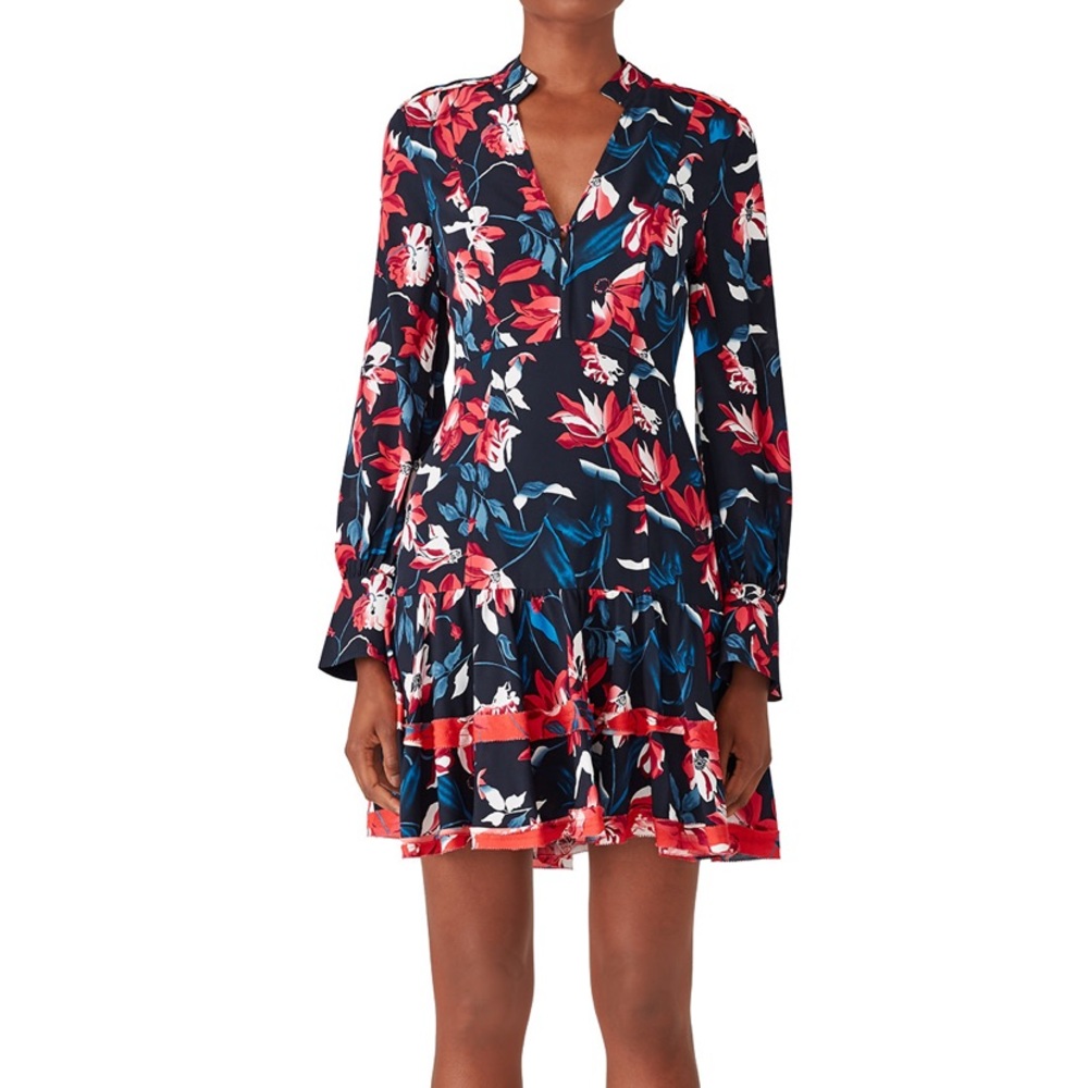 Tanya Taylor Tulip Poppy Print Dress
